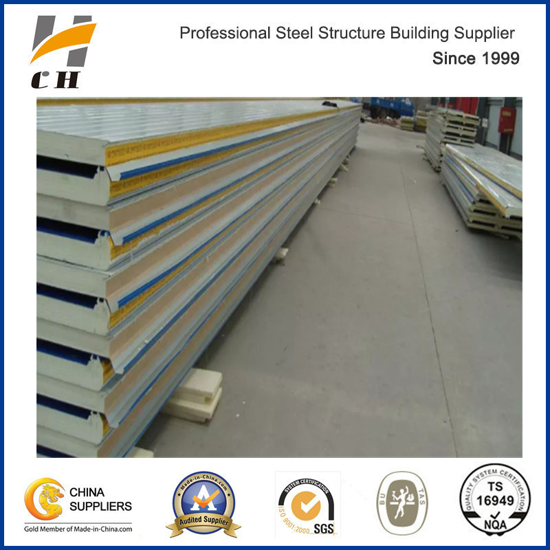 Heat Insulation Rockwool Sandwich Panel for Steel Warehouse