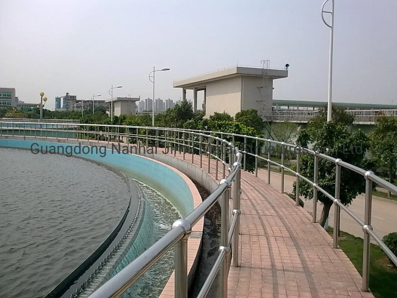 Galvanized Painted Ball Joint Handrail for Steel Grating Platform Walkway