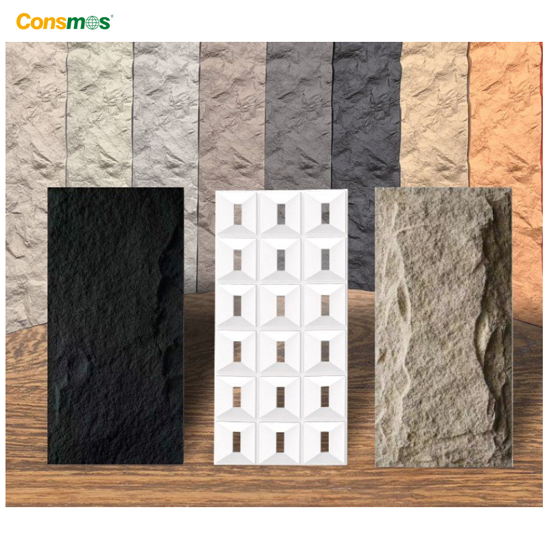 Waterproof PU Wall Decor Simulation Flexible Stone Veneer PU Faux Stone Panels