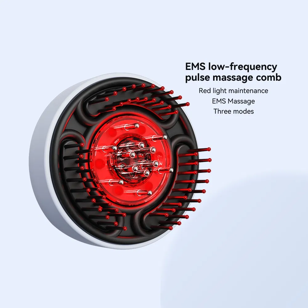Электрическая расческа-массажер для роста волос с красным светом