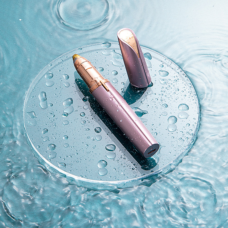 Painless Electric Eye Brow Hair Remover Razor Eyebrow Shaver USB Rechargeable Facial Epilator Pen Kit Eyebrow Trimmer for Women
