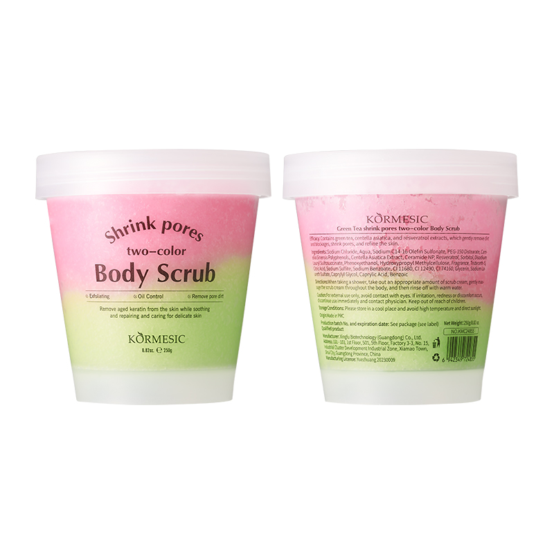 Refreshing Green Tea Body Scrub for Minimized Pores