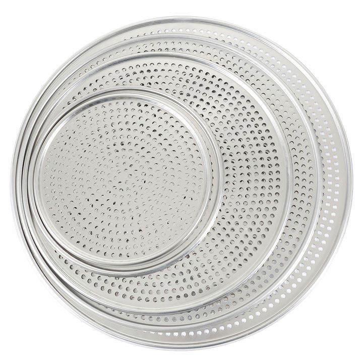 Premium Aluminum Pizza Pan with Perforated Design for Crispy Crust