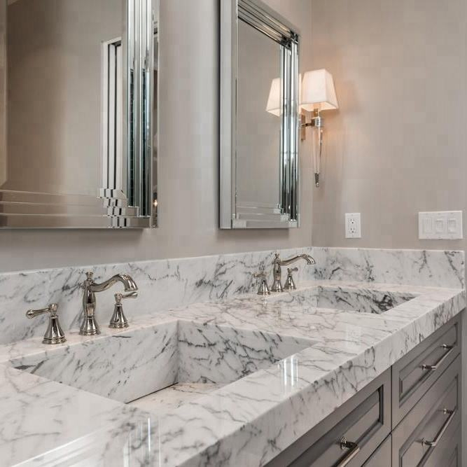 Quartz Countertops White Marble Artificial Marble Countertop Vanity Top Integrated Sink Granite Carving Granite Countertop Tile Kitchen Countertop Steel Top