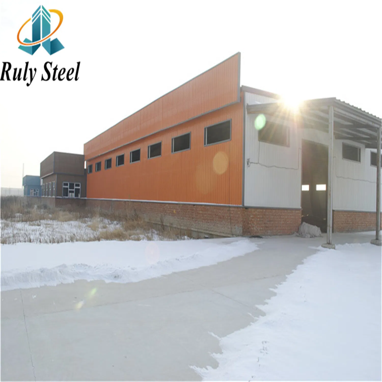Anti-Seismic Prefabricated Construction Corrugated Sheet Steel Structure Warehouse
