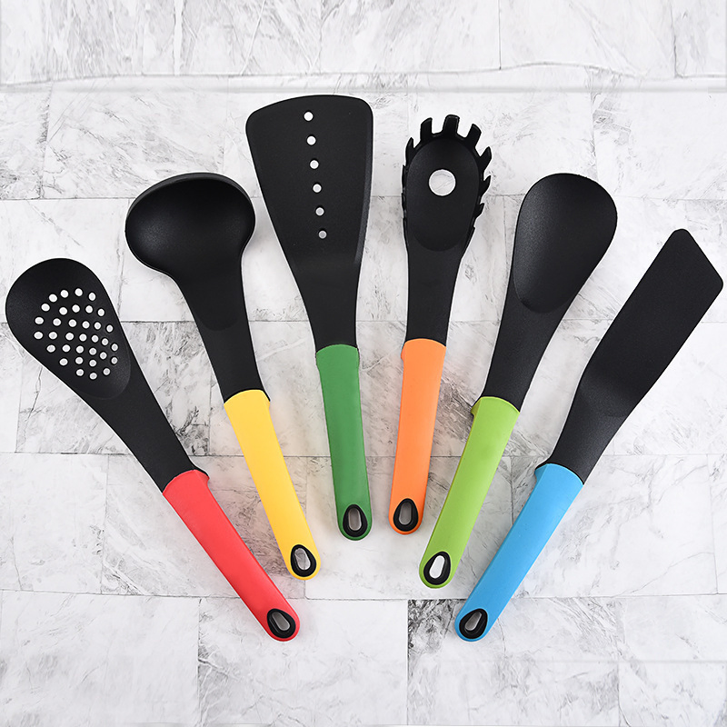Hot Selling 6 Piece Kitchen Cooking Nylon Tool Nylon Spoon Nylon Spatula