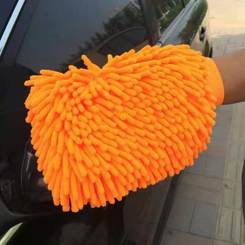 Scratch Free Absorbent Chenille Gloves for Car Cleaning