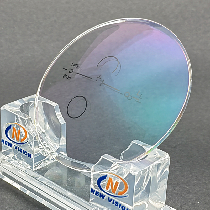 Finished Cr39 1.49 Progressive Ar Coating Green 75mm Resin Optical Eyeglasses Lens