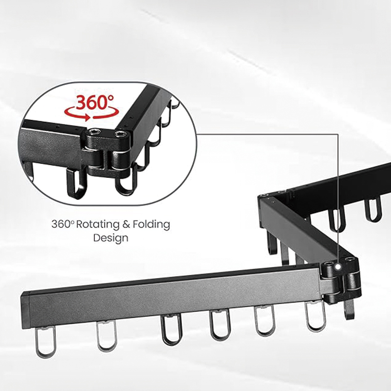 3 Fold Stainless Steel Balcony Wall Mounted Rectractable Collapsible Clothing Laundy Drying Racks for Hanging Clothes