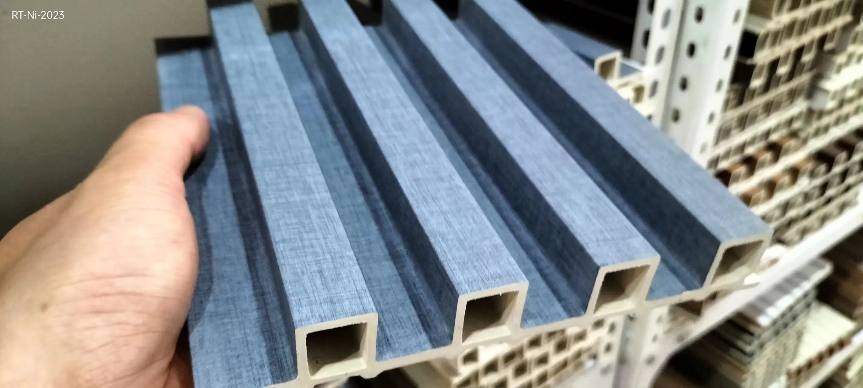 Weight 830G/M 4in1 Building Material Fluted PVC Film Board Marble Sheet WPC Wall Panel