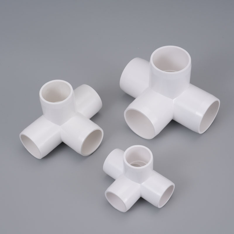 UPVC Plastic Rigid Cross Pipe Fitting for Water Treatment & Water Supply Systems