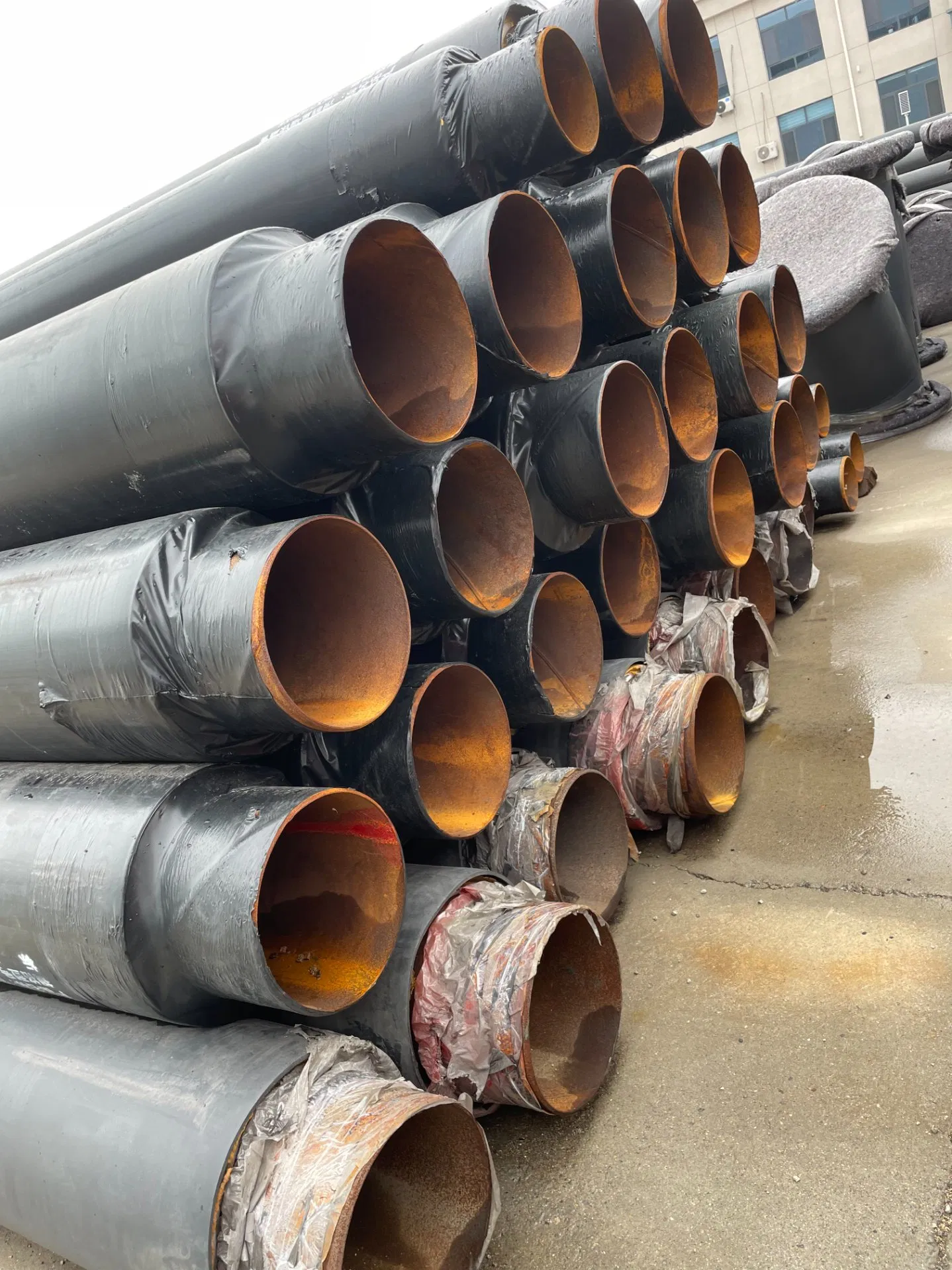 Direct-Buried Steel-Sheathed Steel Steam Insulated Steel Pipe