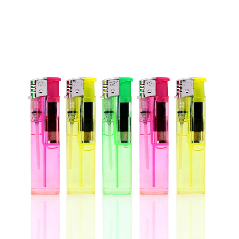 Explosion-Proof Color Gas Open Flame Lighter Free Printing Plastic Disposable Lighter