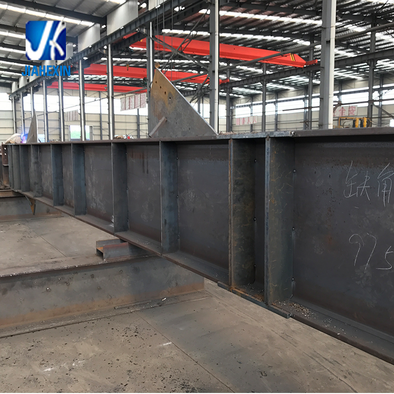 Jiahexin Steel Made Painted Wide Flange Full Penetration Welded Head Stock Bridge Beams with Taper and Transition Joints