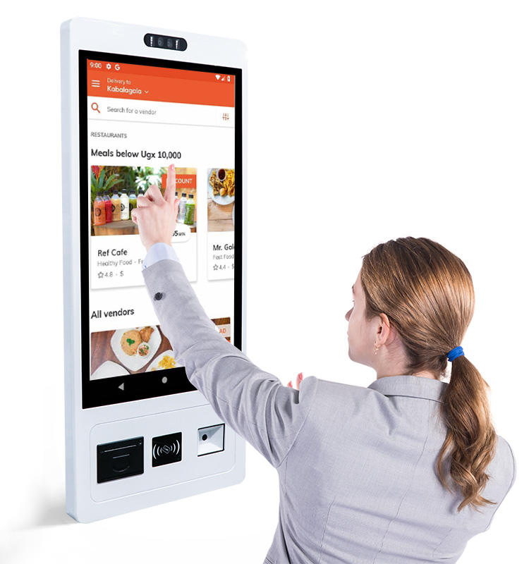21.5 Inch 32 Inch Touch Screen Self Service Ordering Kiosk