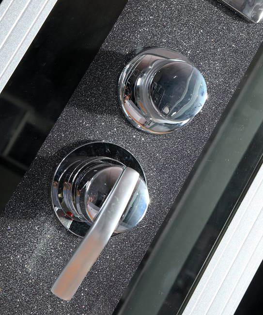 135*135 Black Tempered Glass High Tray Steam Jacuzzi Sliding Shower Door Computer Shower Cabin