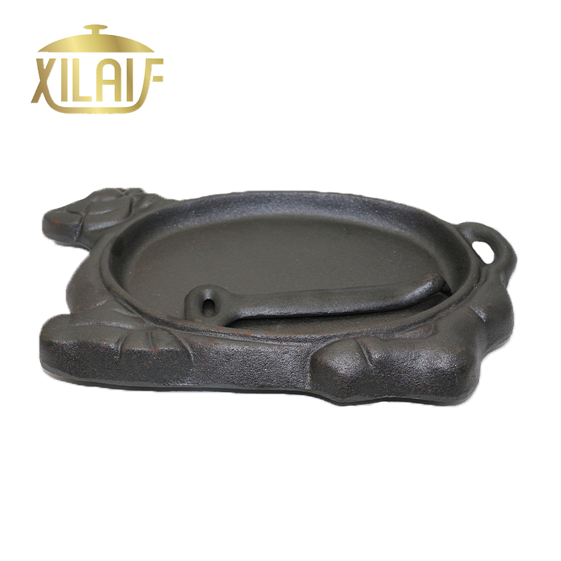 Чугунная сковорода-гриль в форме коровы