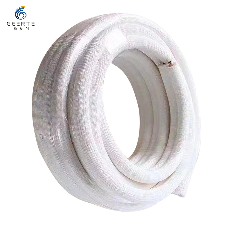 Air Conditioner Twin Pair Coil Tube Insulated Copper Pipe 20m