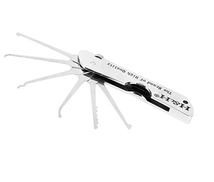 Yh9121 Foldable Door Lock Opener Locksmith Tool Lock Pick Set