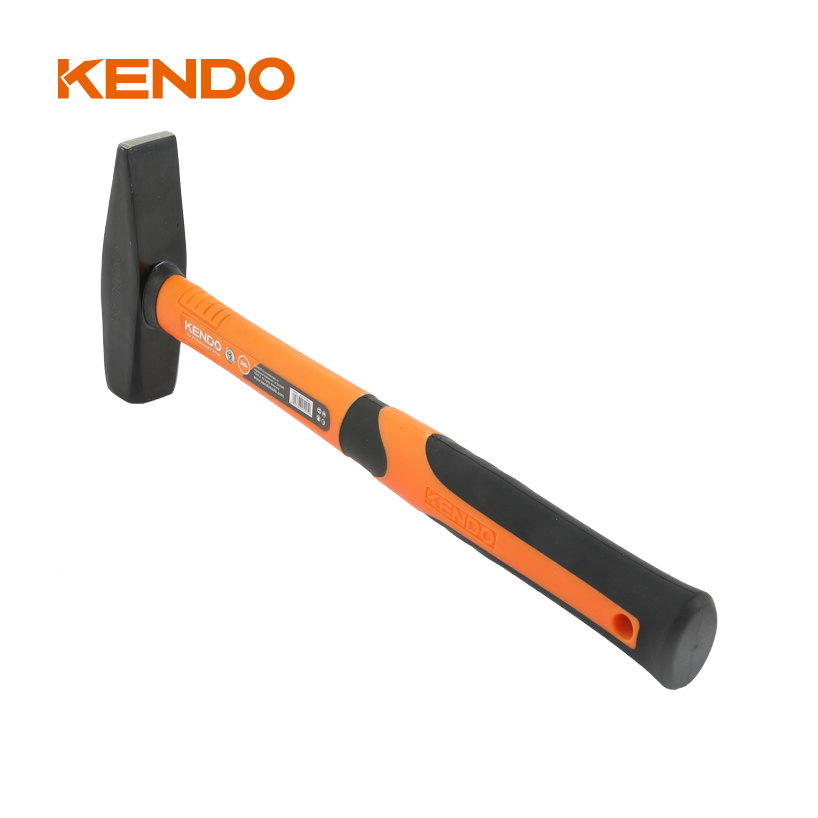 Kendo Fiberglass Handle Machinist Hammer Ergonomic with Lanyard Hole, Enhanced on Grip Comfort and Prevent Slippagee
