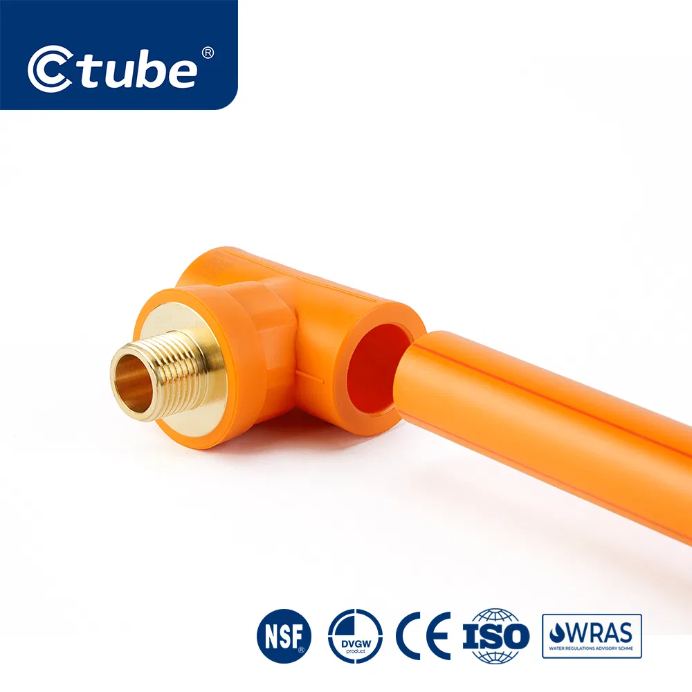 Ctube Premium PPR Male Thread Tee Fittings for Hot & Cold Water Systems