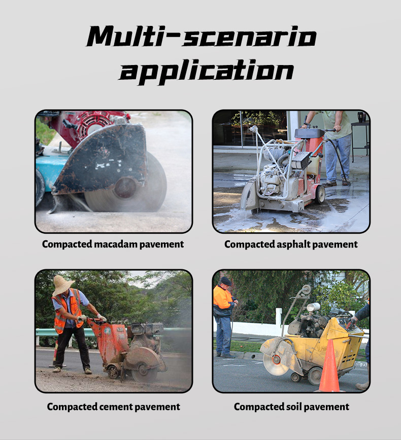 Ecf350 High-Efficiency Concrete Asphalt Rock Cutting Portable Gasoline Concrete Cutter