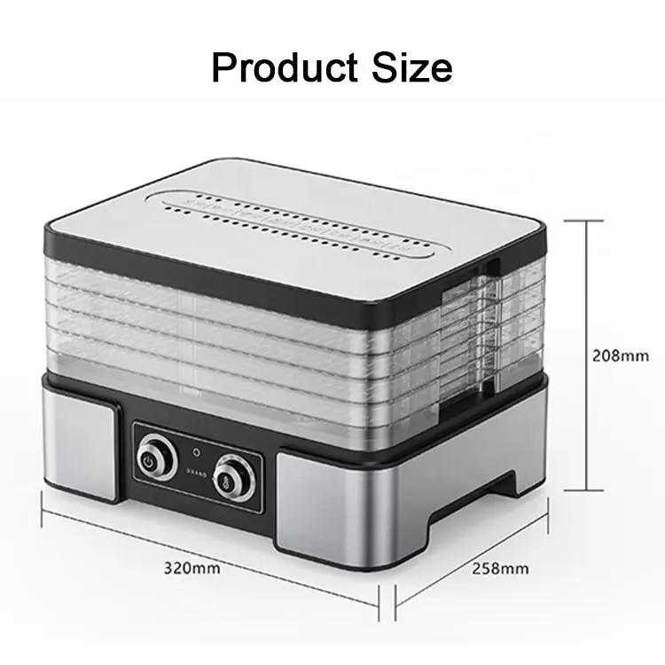 Household Stainless Steel ABS 8 Trays Machine Fruit Food Dehydrator
