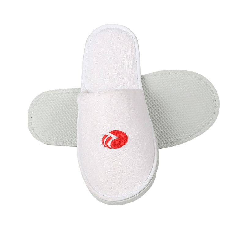 Wholesale Hotel Velour Slippers Recycled Biodegradable Terry Slippers for Hotels