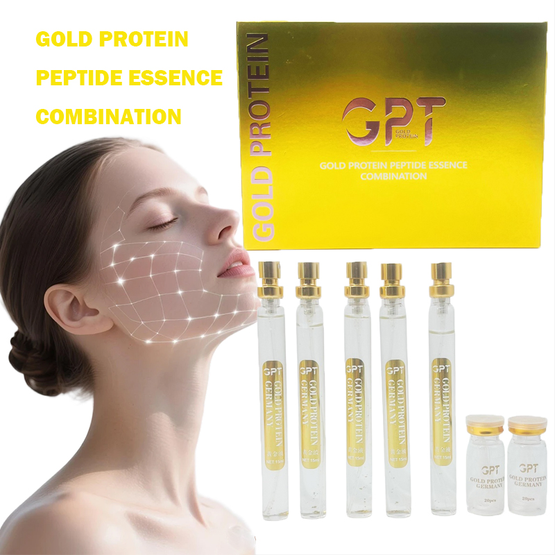 Collagen Thread Removal Wrinkles Facial Thread Lift Gold Protein Peptide Line Carving Face Serum