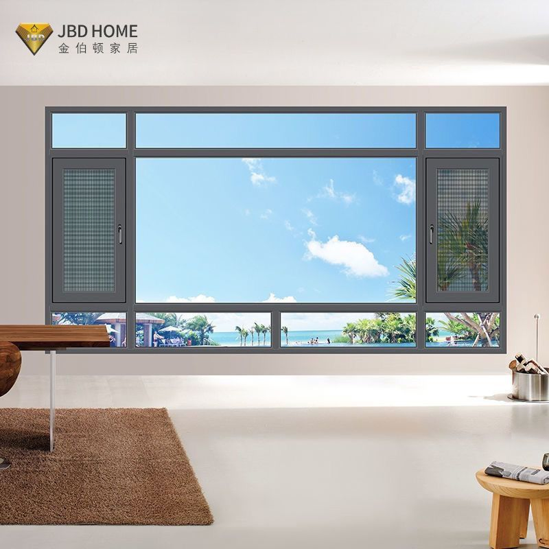 Customized Casement Window with Single or Double Glass Options