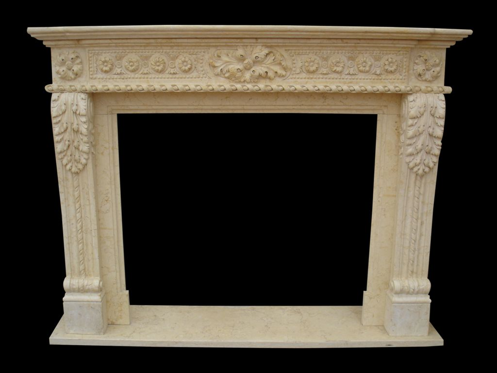 Modern Design Natural Marble Stone Fireplace for Indoor Decoration