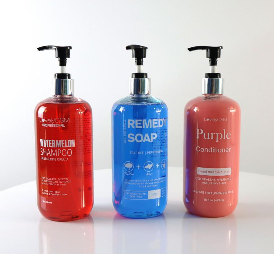 Online Wholesale Retail Organic Amino Fruit Shampoo with Red Color Argan Watermelon and Tea Tree Oil Natural Anti-Hair Fall Repair Function