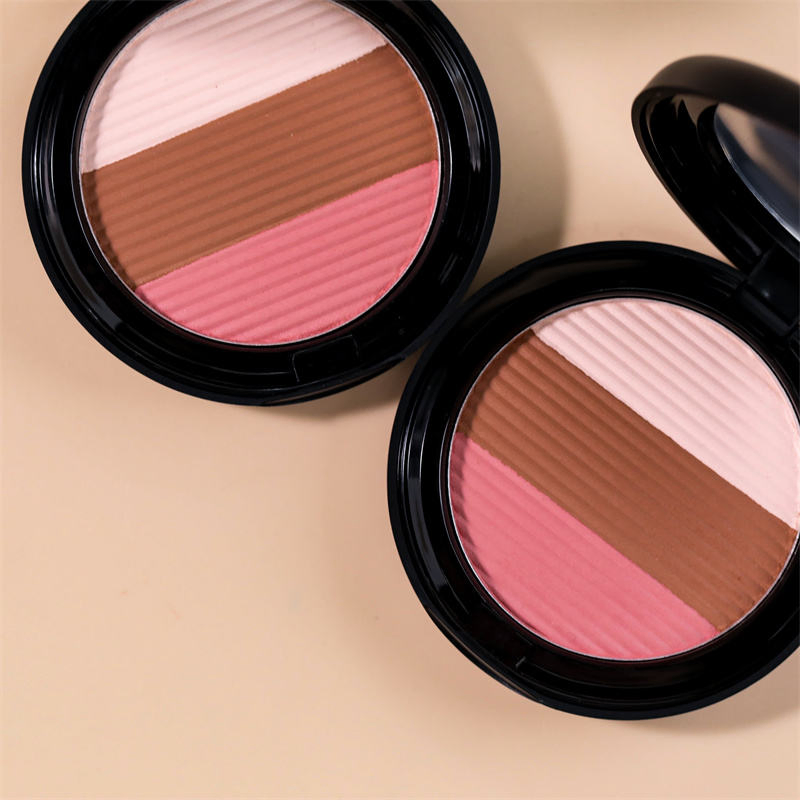 Tyo7 Wholesale Full Coverage Contouring Foundation Private Label Vegan Pressed Highlight Blush Powder