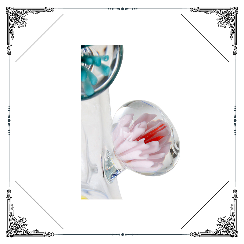 Hot Selling 10 Inches Heady Glass Oil Rig Recycler Showerhead Perc Glass Smoking Pipe Quartz Banger Glass Water Pipe Wholesale