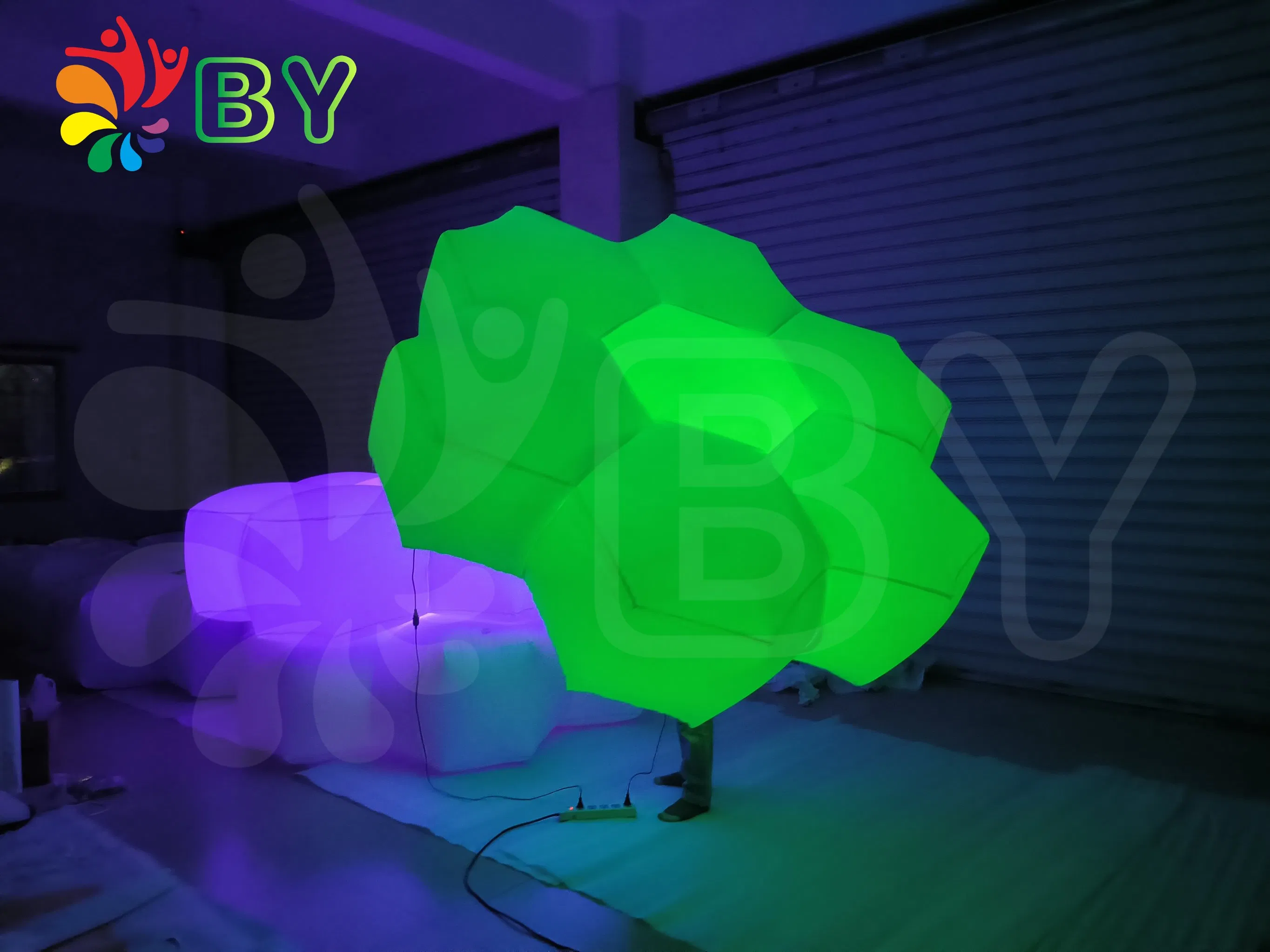 Artificial Flowers Decoration Ceiling Flowers Inflatable LED Flower Outdoor