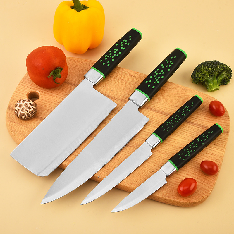Набор кухонных ножей из нержавеющей стали с подставкой