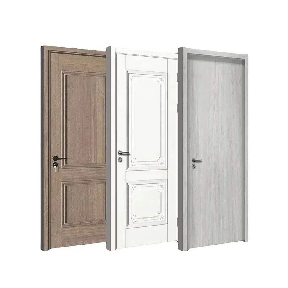 Excellent Smoke and Smoke Barrier Fire-Rated Anti-Theft Wooden Door for Business