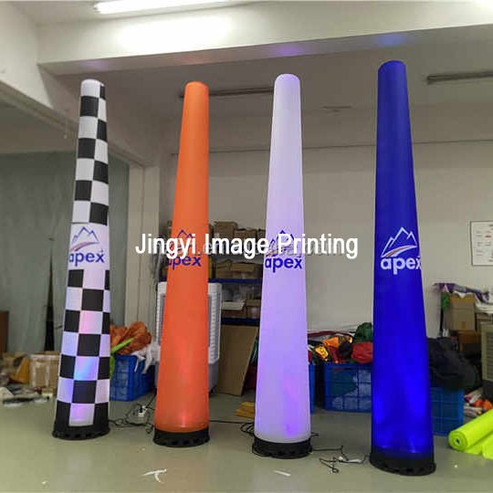 Custom Print Advertising air inflation Column, Branded 420D Oxford Inflatable Tube for Outdoor Events