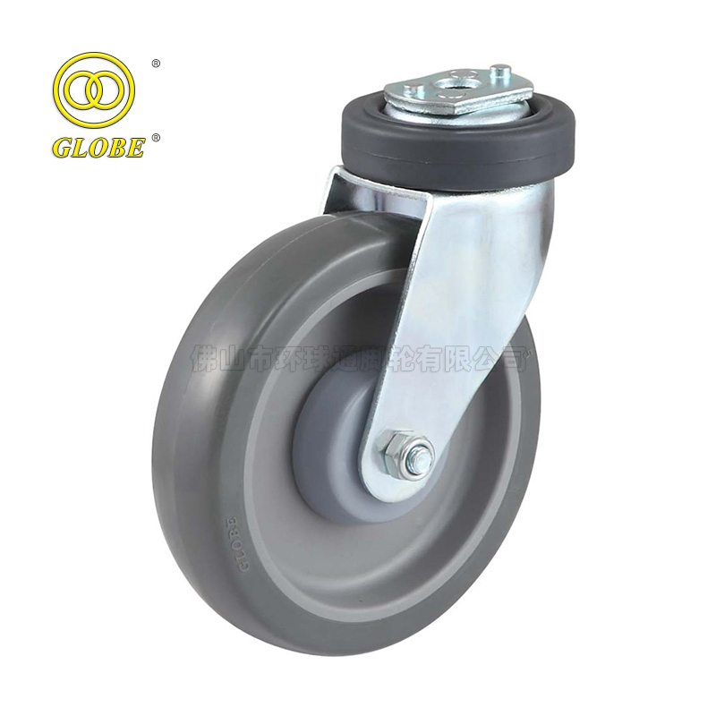 Supermarket Shopping Trolley Wheels Castors Factory TPR/PU Casters Supplier 3 Inch
