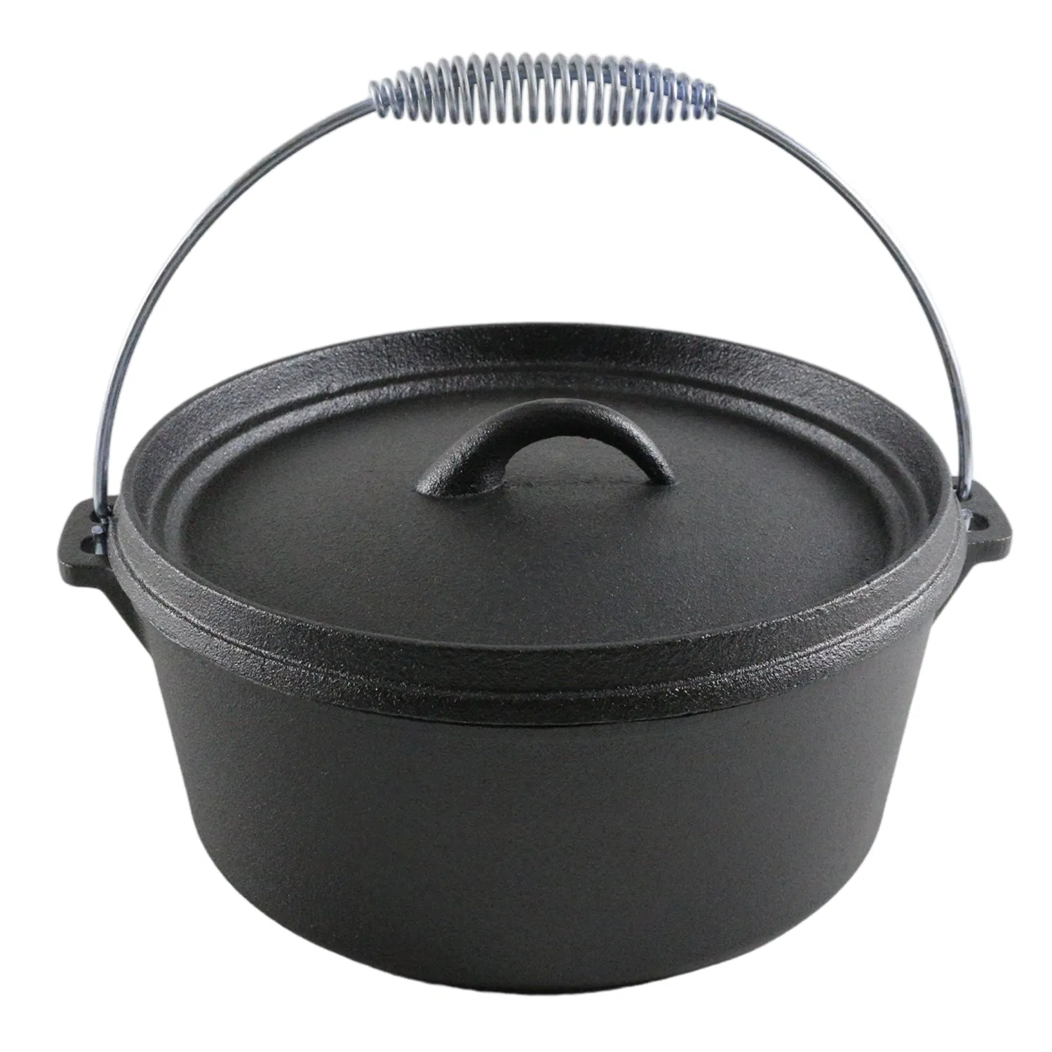 Чугунный голландский котелок для кемпинга с ручкой