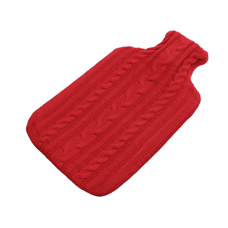 Daily Use Keep Warming 2L Hot Water Bottle Classic Cable Knitting Cover