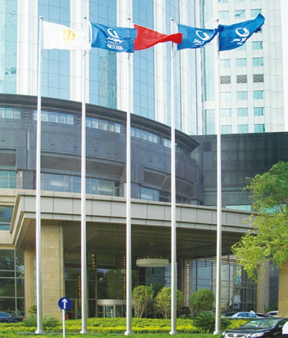 Anodized Tapered Flag Mast for Outdoors