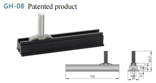 Wood Steel Aluminum Glass Sliding Door Roller Fitting Hardware Accessory Hanging Plate