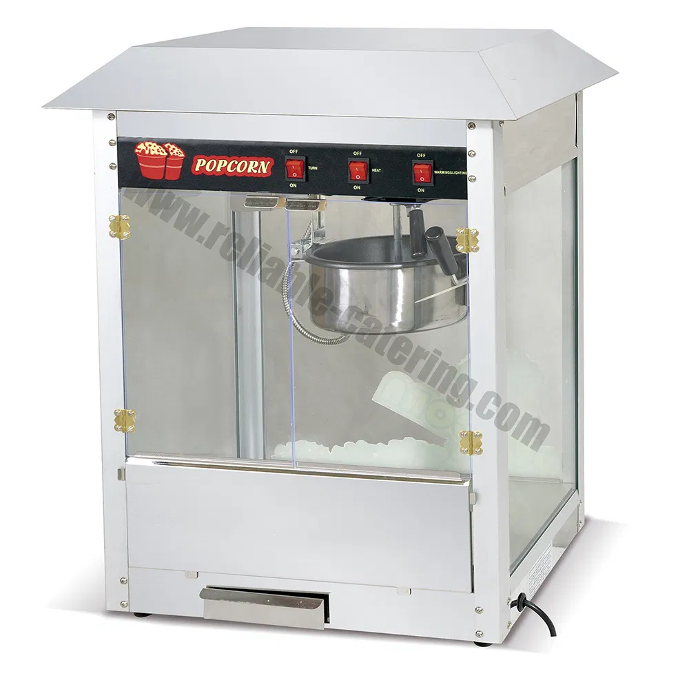 Commercial Stainless Steel Popcorn Maker Machine for Business Electric Tabletop Food Trailer Machine