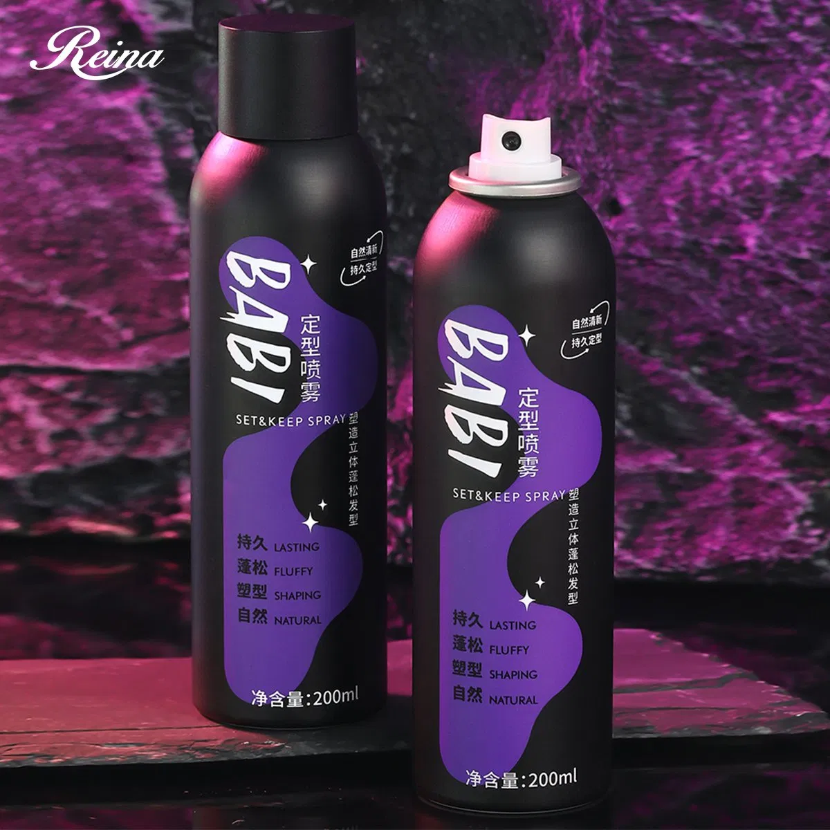 Fashion Style Professional Strong Hold Styling Hair Spray for Female