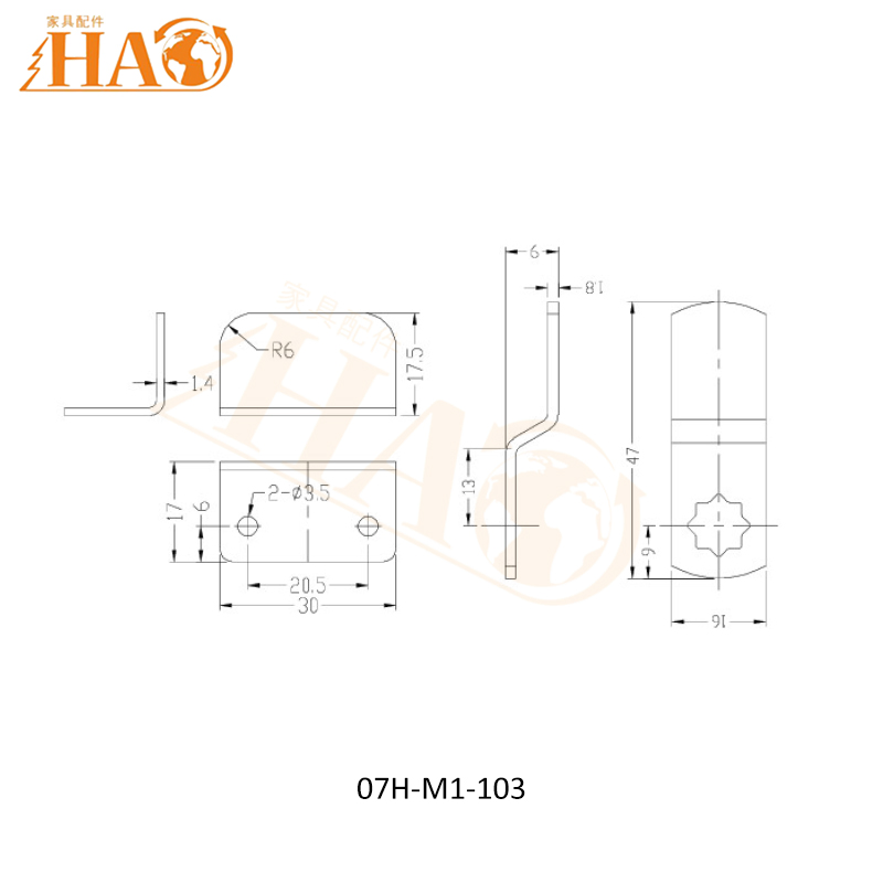 Furniture Fittings M103 Keyless Combination Lock