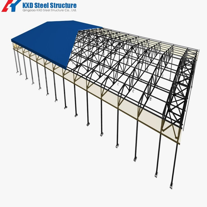Prefabricated Steel Structure Office Garage Building (KXD-SSB1173)
