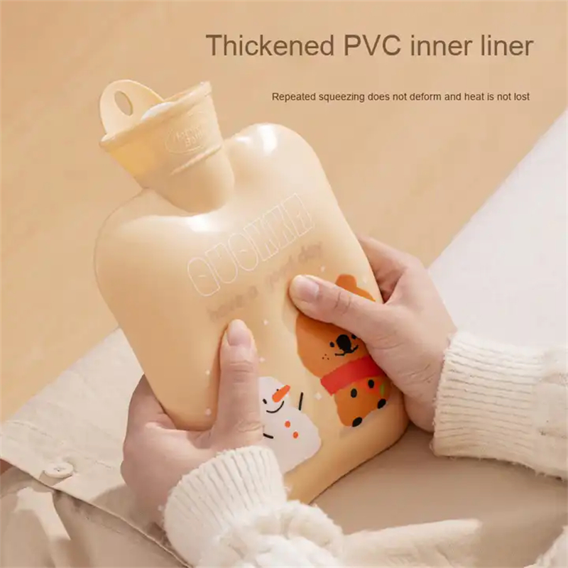 PVC Hot Water Bag Hand Warmer with Soft Cute Cover