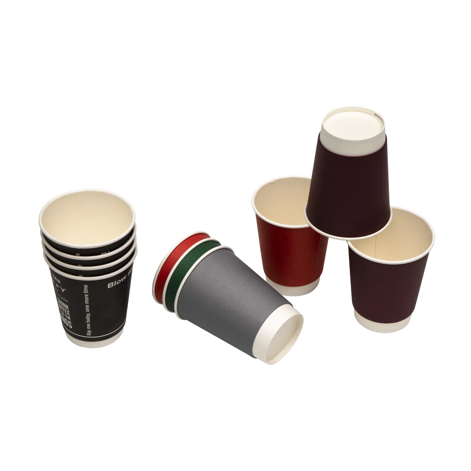 High Quality 12oz Double Wall Paper Cup for Coffee with Custom Print