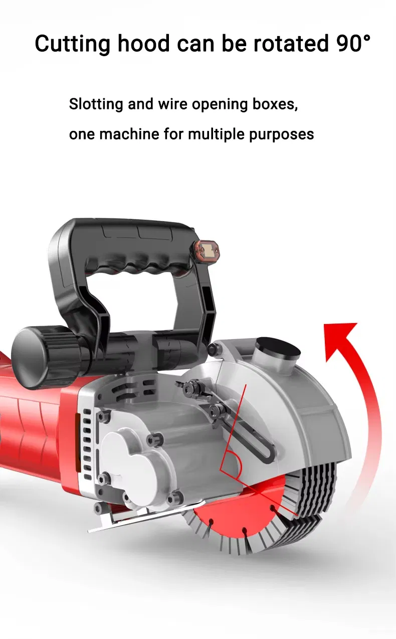 Glgw 3500W Electric Wall Chaser Groove Cutting Machine Wall Slotting Machine Steel Concrete Circular Saw Electric Tool